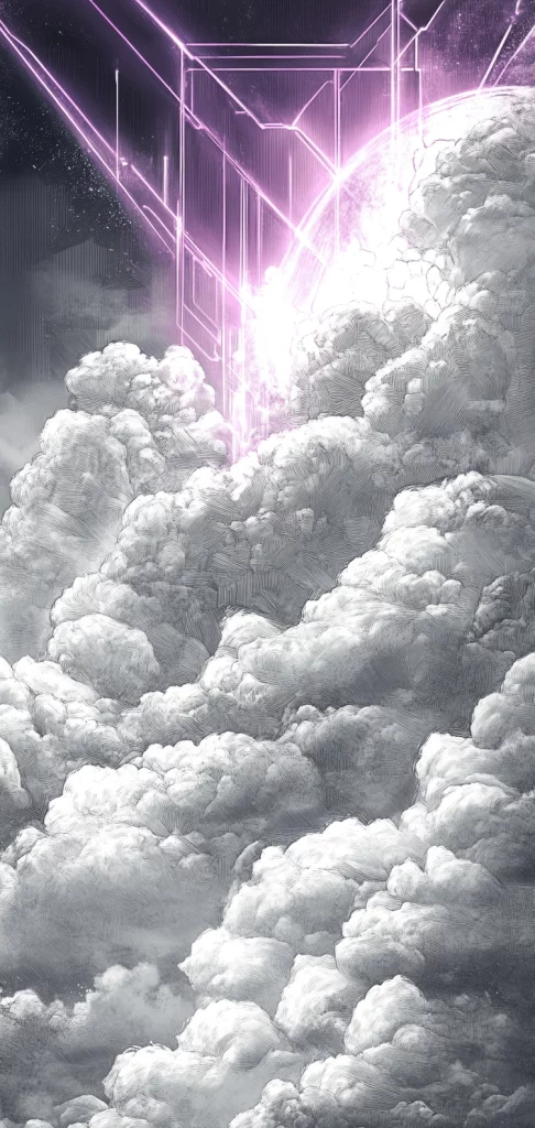 Monochrome Celestial Imagery - Black and White