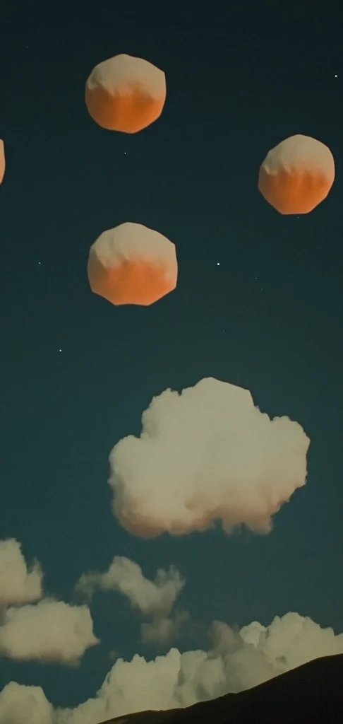 Muted Shadows and Geometric Glow - Abstract Art