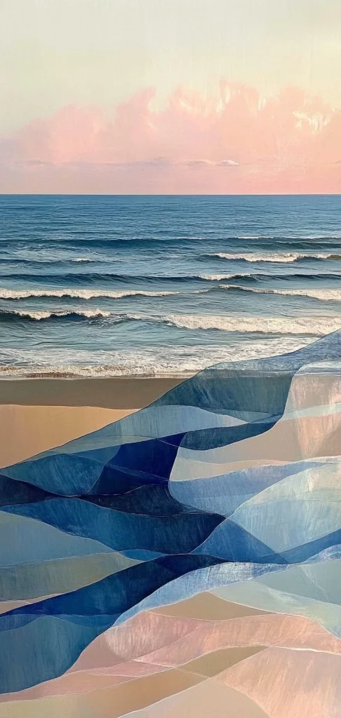 Textured Wave Form Aesthetic - High Contrast