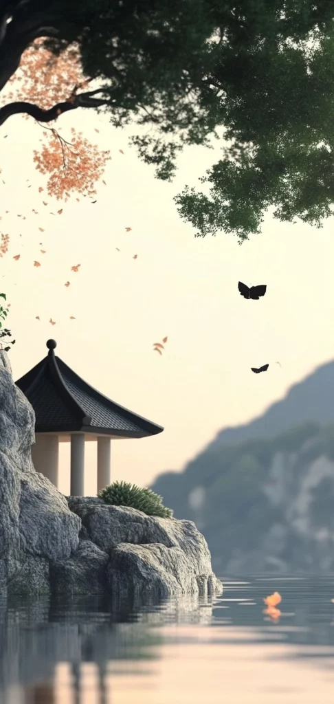 Soft Pastel Idyllic Scenery – Oil Painting