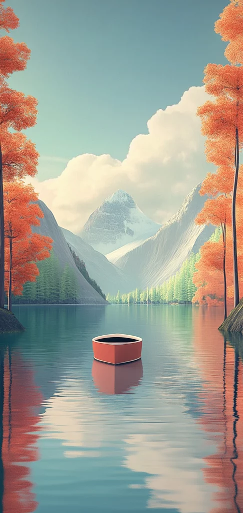 Warm Pastel Dreamscape - Illustration