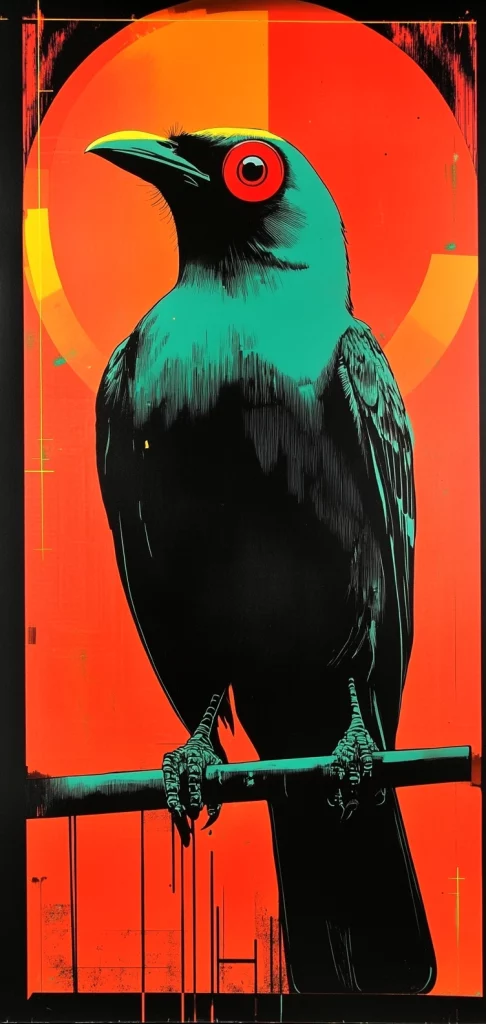 Vivid Urban Neon Contrast - Pop Art