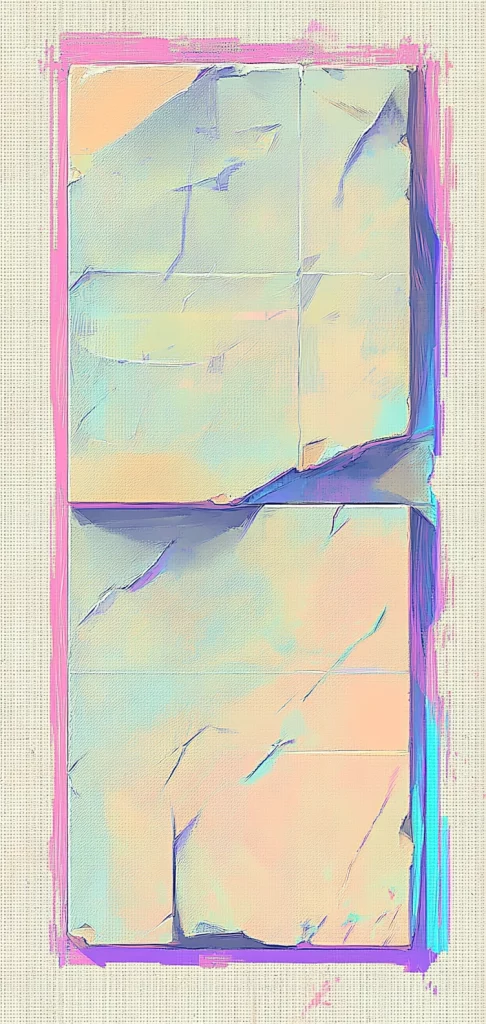 Pastel Coastal Dreamscape - Oil Painting