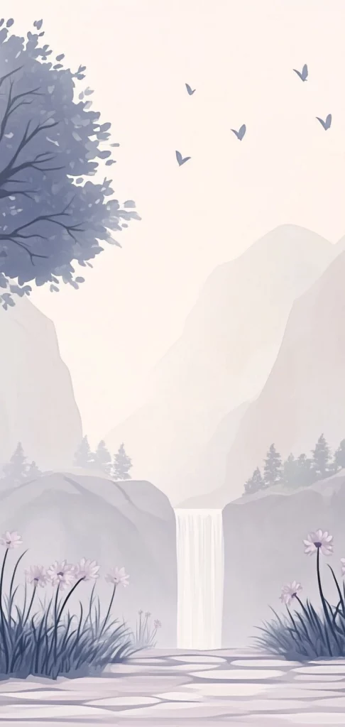 Soft Pastel Landscape Lighting - Minimalism