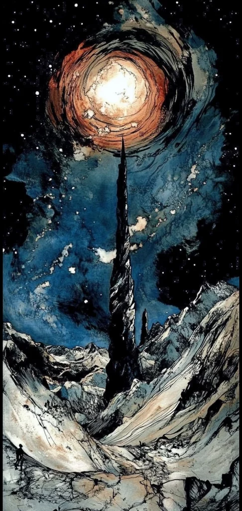 Moody Contrast Ink Expressions - Eastern Traditional