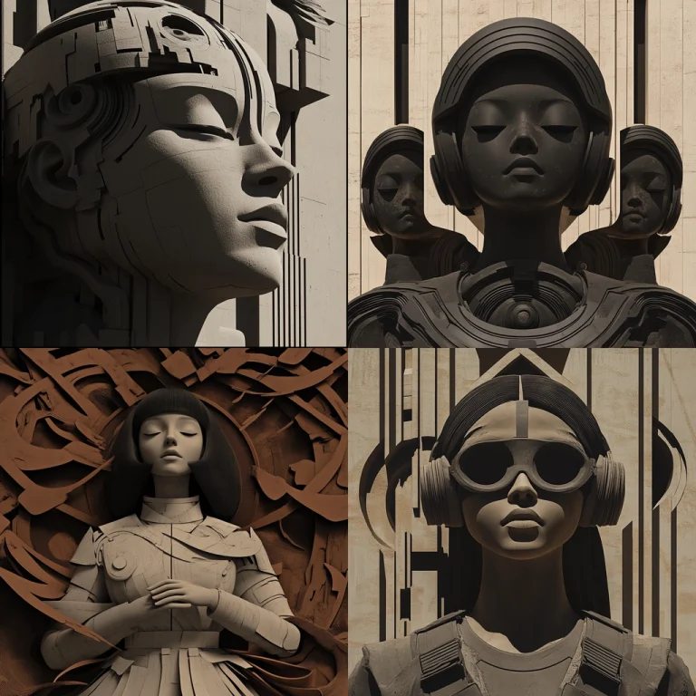 Geometric Form Textural Depth - Midjourney style sref code