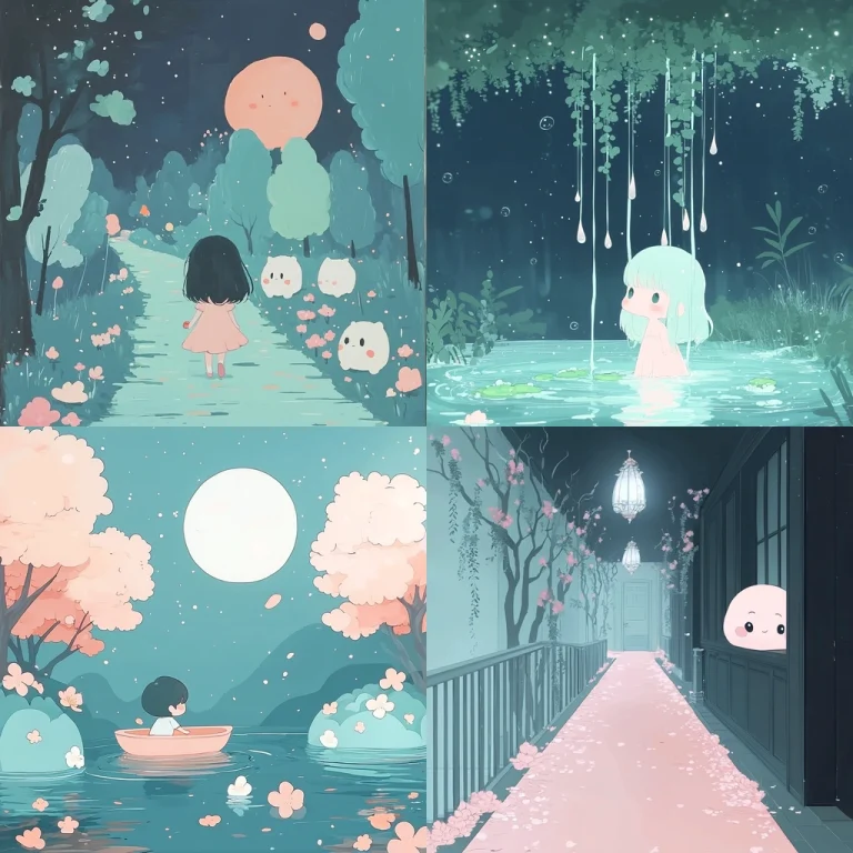 Pastel Nighttime Glow - Midjourney style sref code