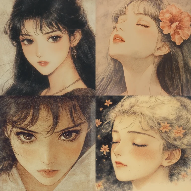 Soft Focus Textures with Floral Highlights - Midjourney style sref code