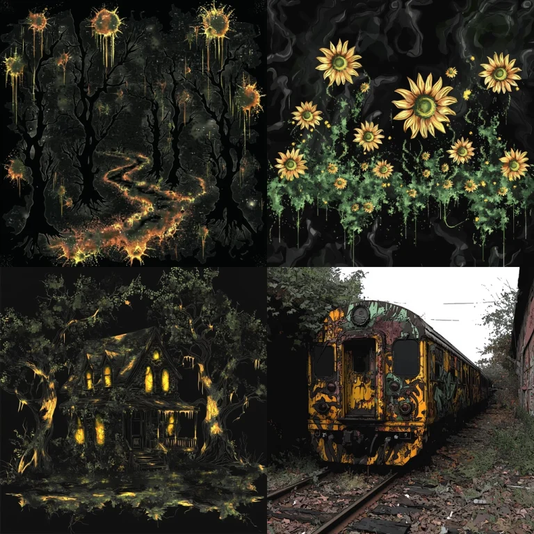Dark Drip Illumination - Midjourney style sref code