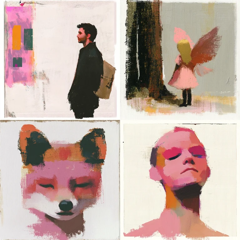 Soft Brushstroke Textural Portraits - Midjourney style sref code