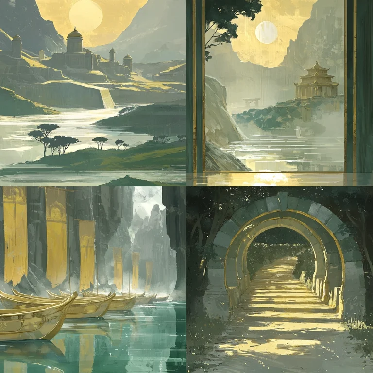 Golden Hue Landscape Realism - Midjourney style sref code