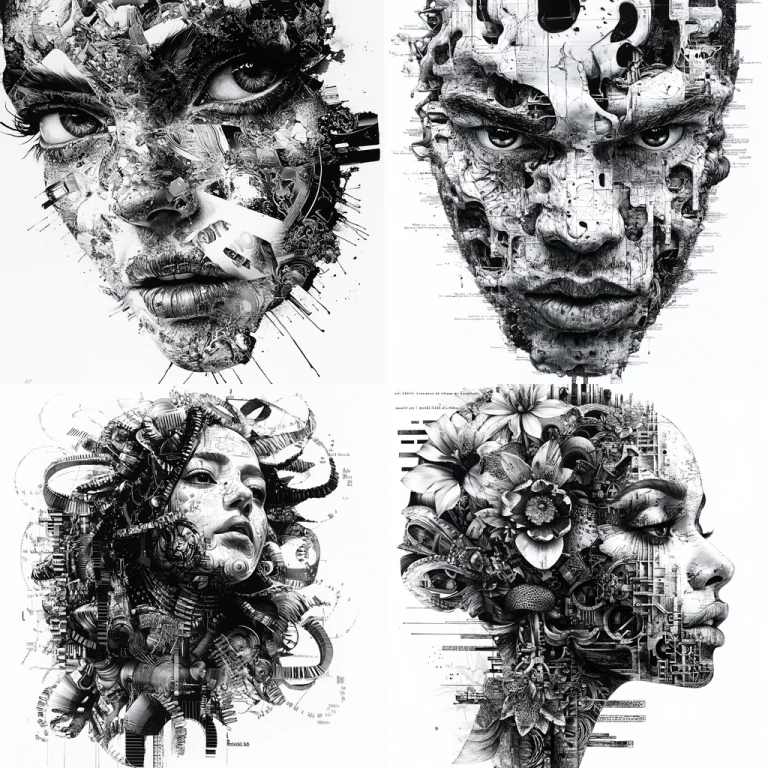 Monochrome Mechanical Embellishment - Midjourney style sref code