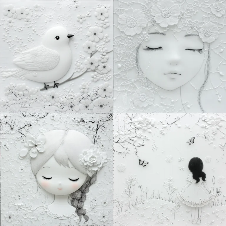 Soft Monochrome Relief - Midjourney style sref code