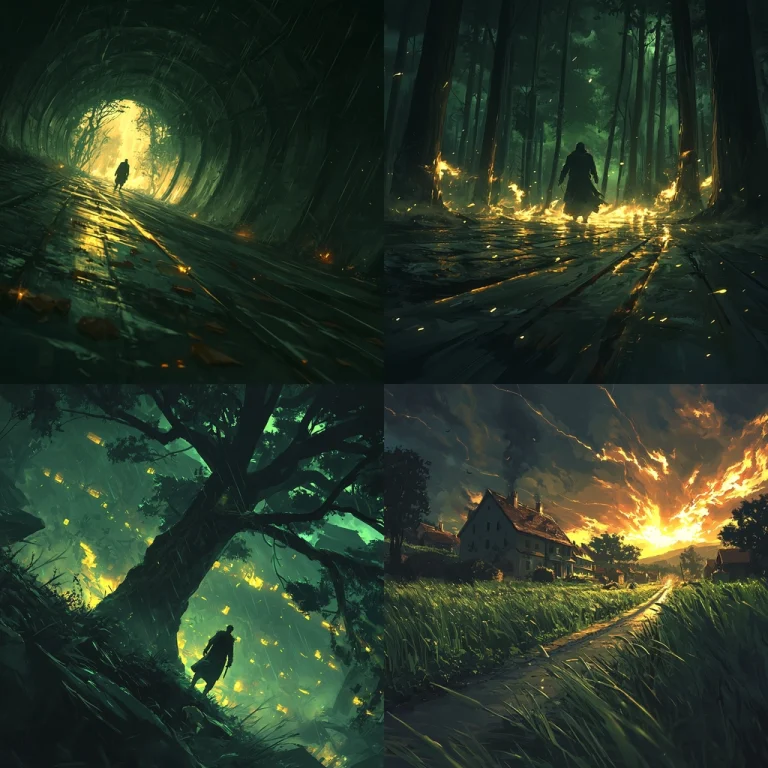 Luminous Nightscape Contrast - Midjourney style sref code