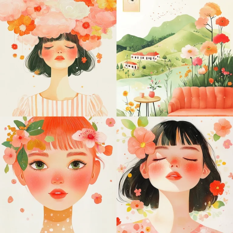 Pastel Floral Illumination - Midjourney style sref code