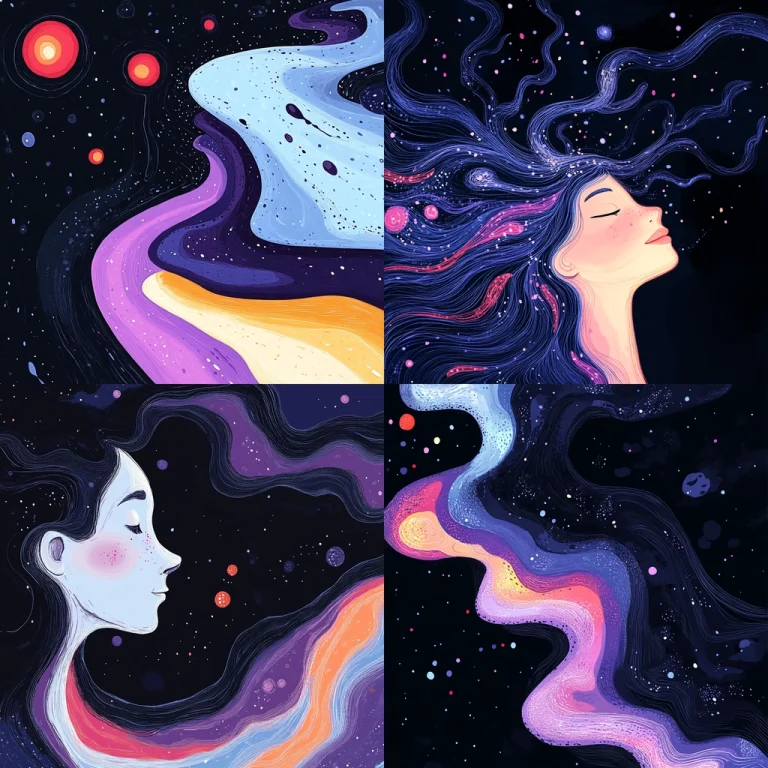 Cosmic Flow Abstraction - Midjourney style sref code