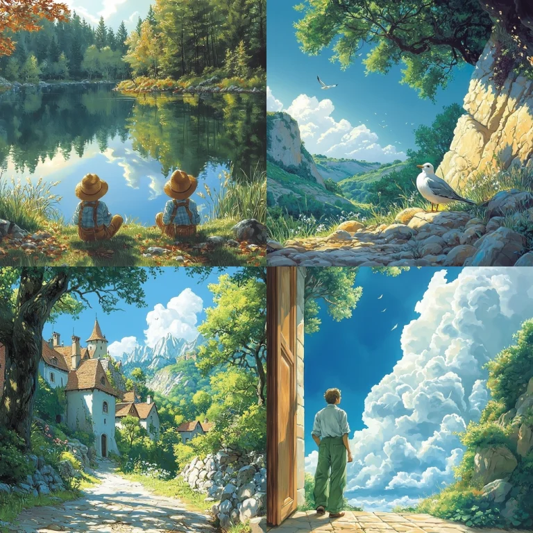 Sunlit Pastoral Landscapes - Midjourney style sref code