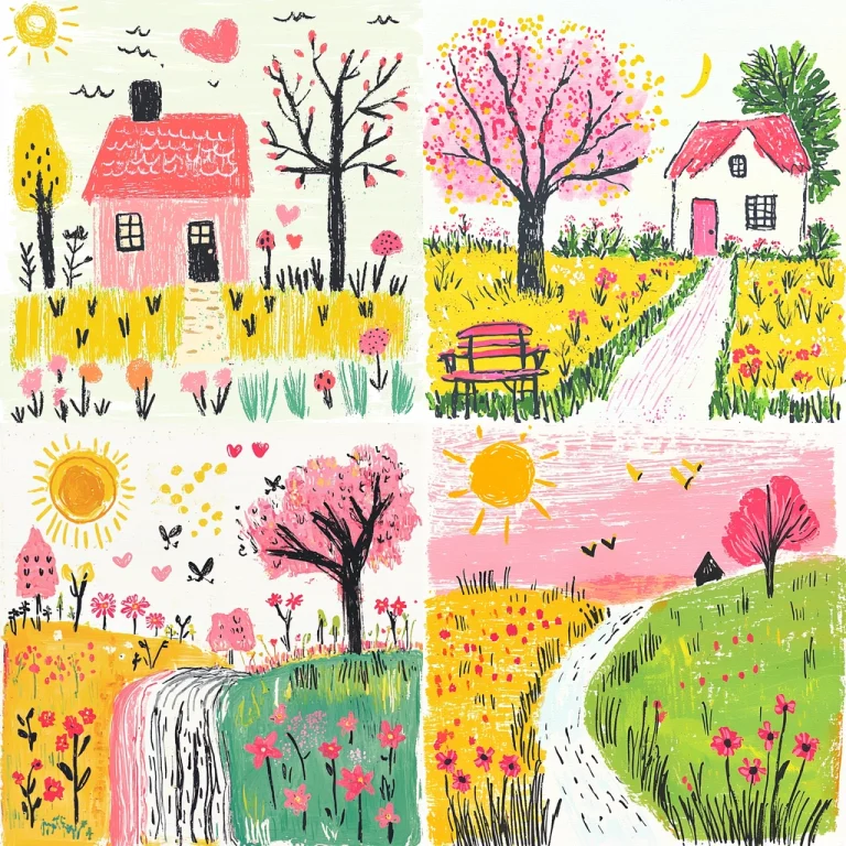 Bright Pastel Landscapes - Midjourney style sref code