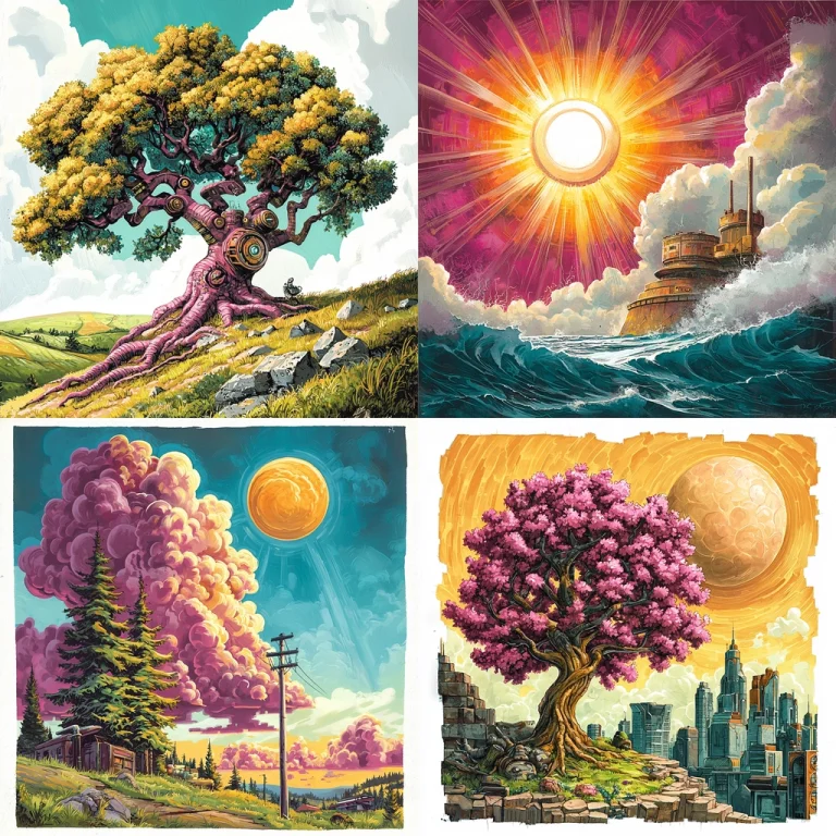 Vivid Textures and Dynamic Lighting - Midjourney style sref code