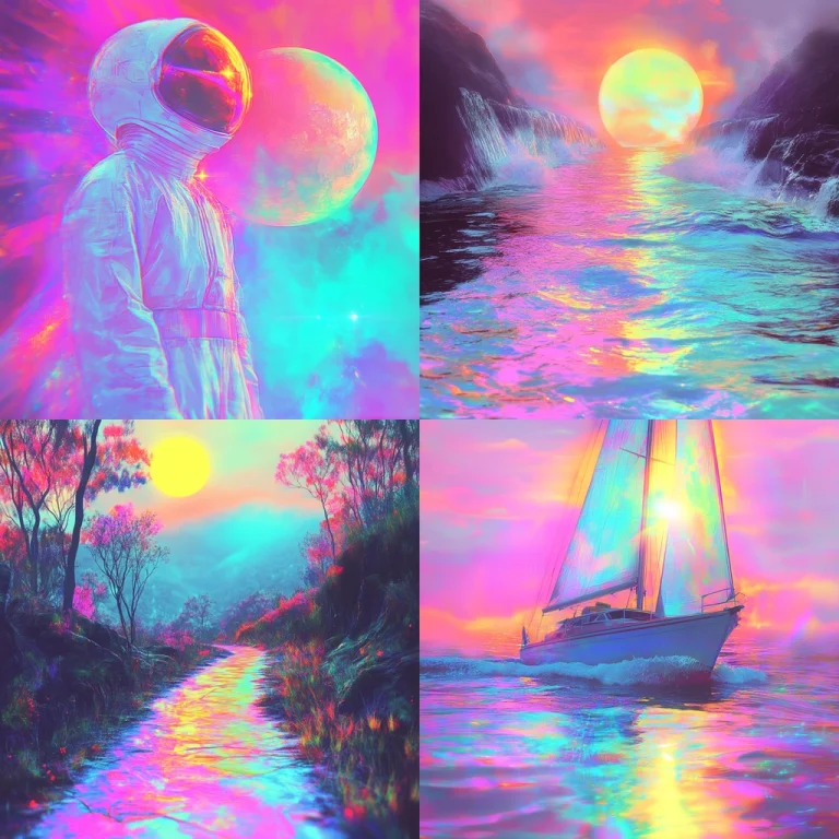 Neon Pastel Fusion - Midjourney style sref code