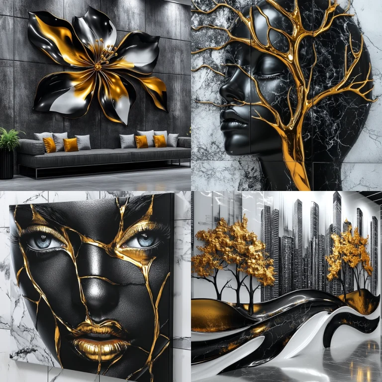 Golden Marble Contrast - Midjourney style sref code