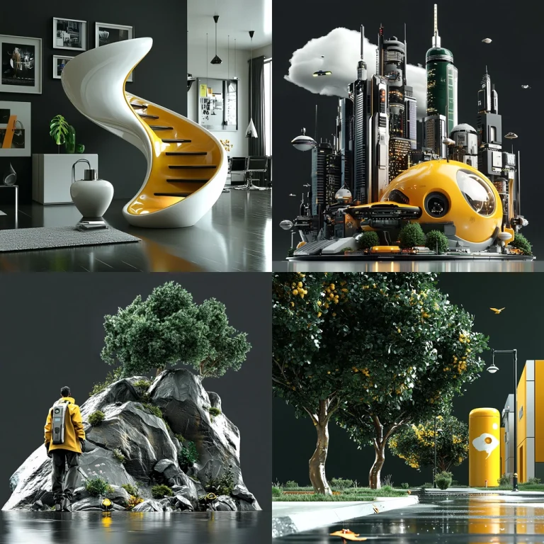 Vivid Urban Futurism - Midjourney style sref code