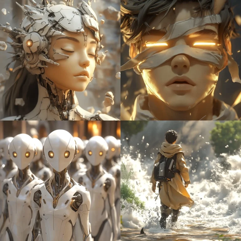 Tech-Enchanted Golden Glow - Midjourney style sref code