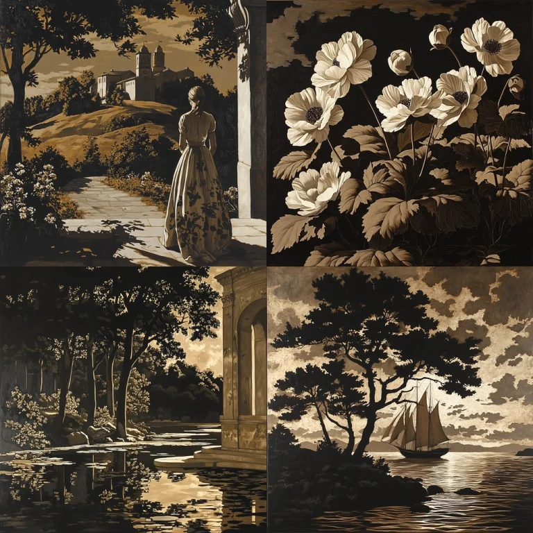 Sepia-Toned Artistic Realism - Midjourney style sref code