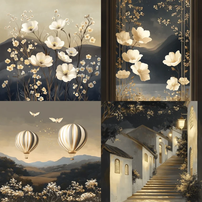 Muted Floral Impression - Midjourney style sref code