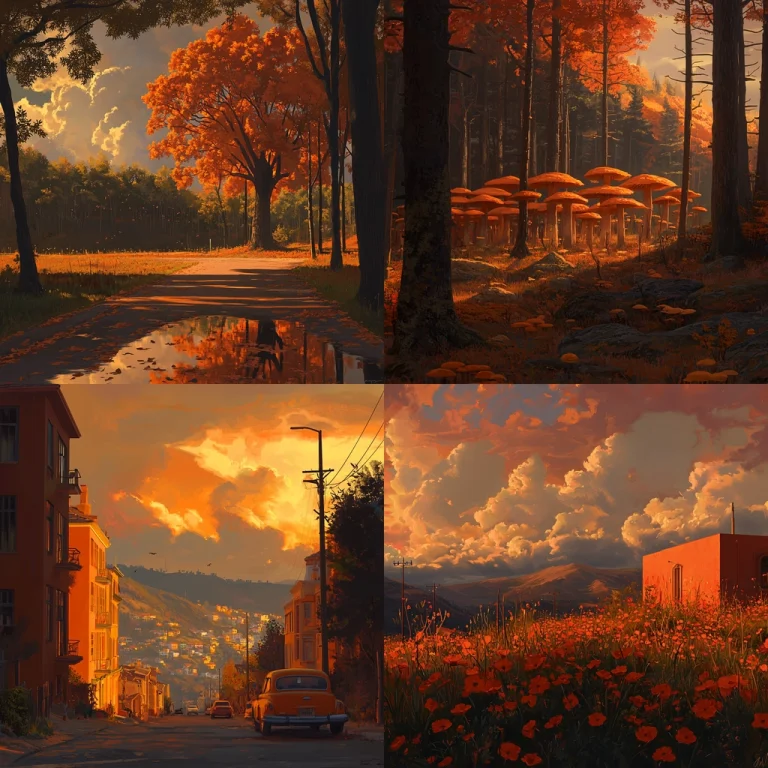 Warm Autumnal Glow - Midjourney style sref code