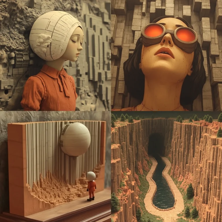 Muted Earth Geometry - Midjourney style sref code