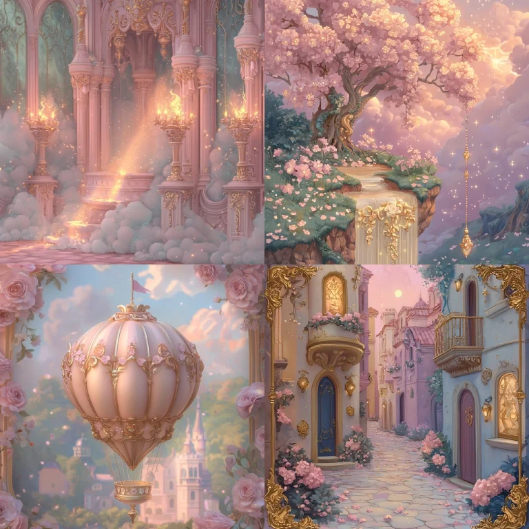 Pastel Lighting Baroque Fantasy - Midjourney style sref code