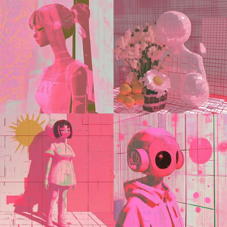 Pink Cyberpunk Contrast - Midjourney style sref code