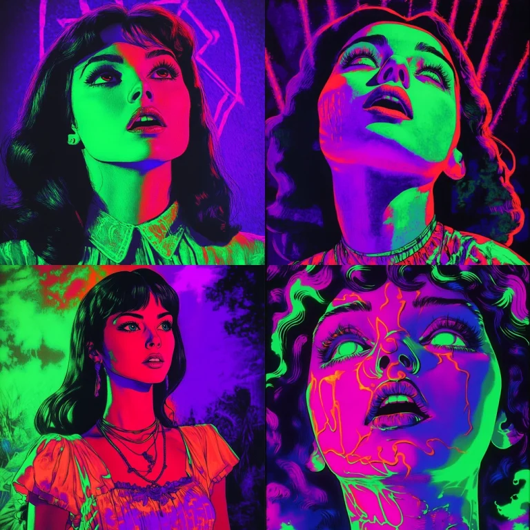 Neon Tech Glow - Midjourney style sref code