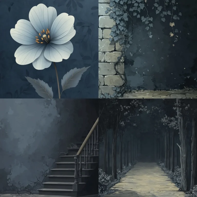 Monochrome Botanical Architecture - Midjourney style sref code