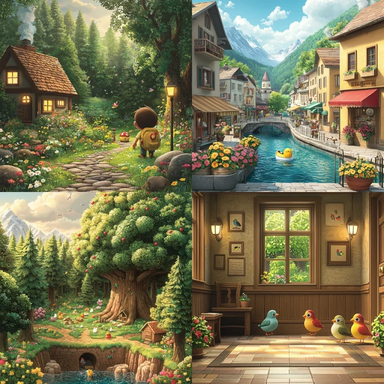 Vibrant Pastoral Impression - Midjourney style sref code