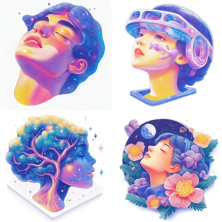 Glowing Rainbow Fantasy - Midjourney style sref code