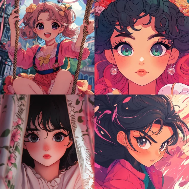 Vibrant Anime Style with Bold Colors - Midjourney style sref code