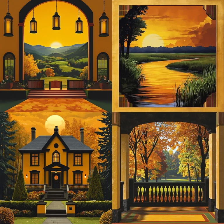 Golden Hour Architectural Lighting - Midjourney style sref code