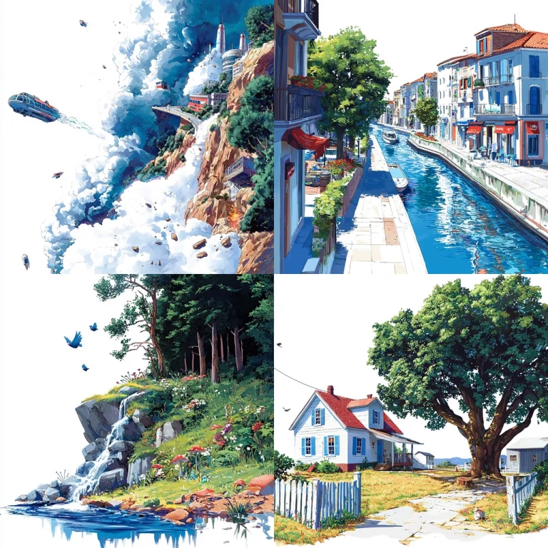 Bright Natural Scenes - Midjourney style sref code