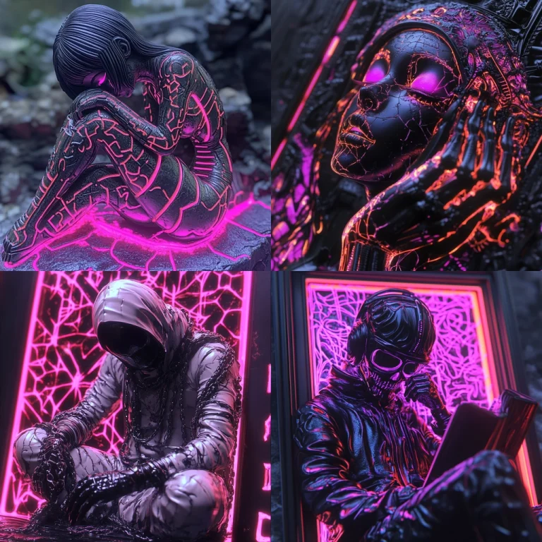 Neon Cyberpunk Illumination - Midjourney style sref code