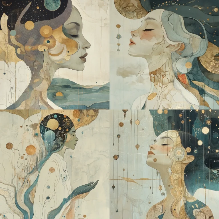 Flowing Celestial Textures - Midjourney style sref code