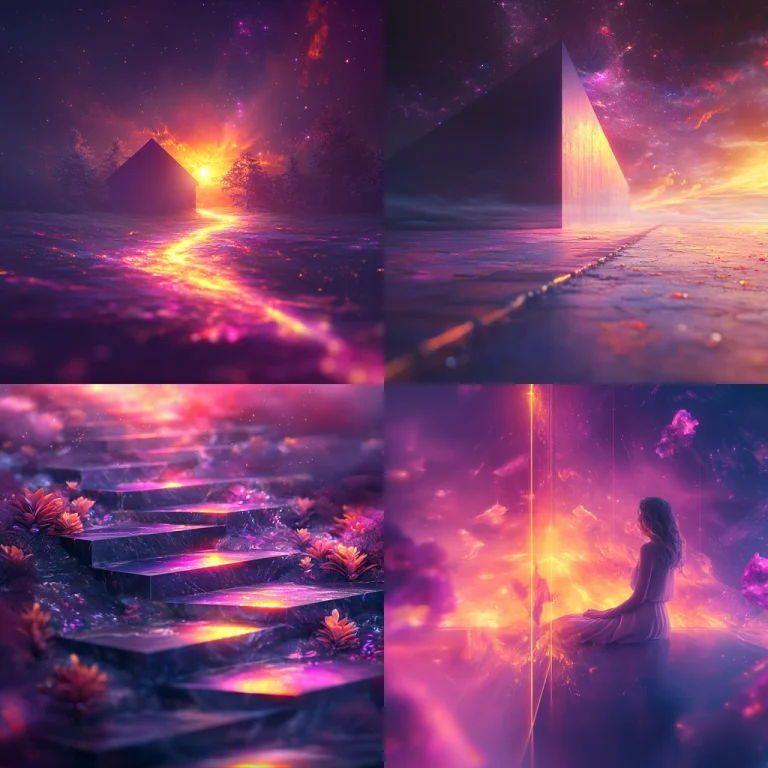 Violet Luminous Texture - Midjourney style sref code