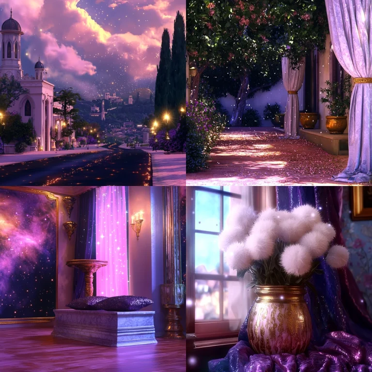 Violet Dreamscape Lighting - Midjourney style sref code