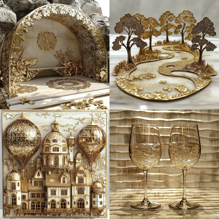 Gold Encrusted Elegance - Midjourney style sref code