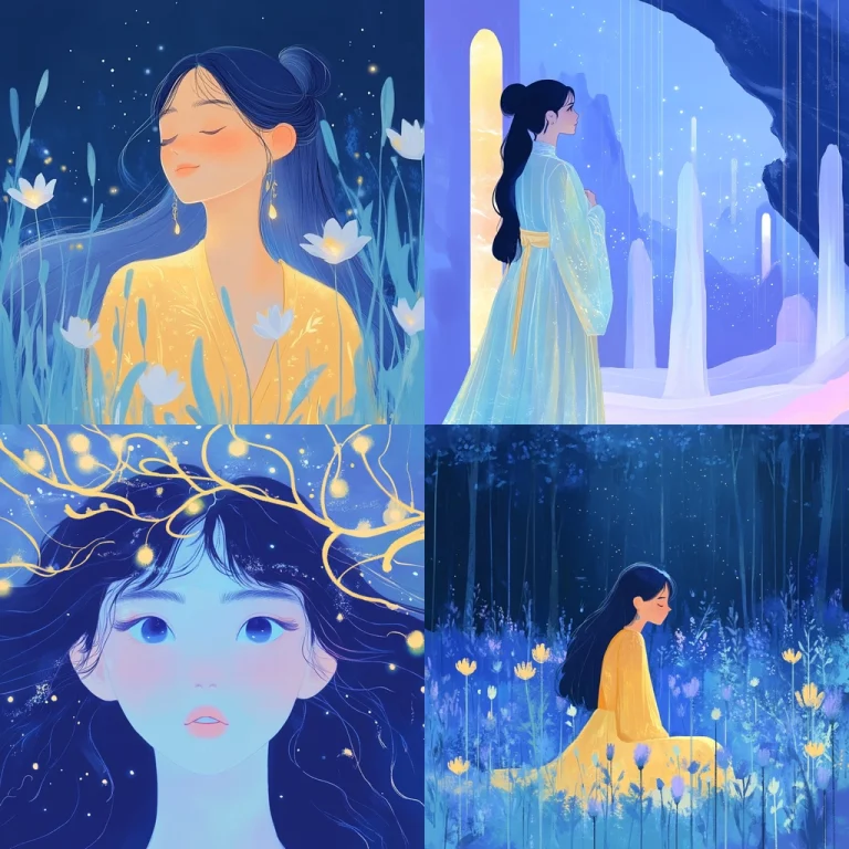 Cool Toned Illustration - Midjourney style sref code