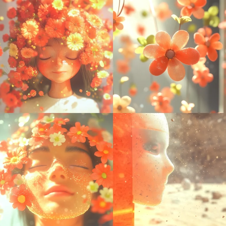 Warm Floral Harmony - Midjourney style sref code