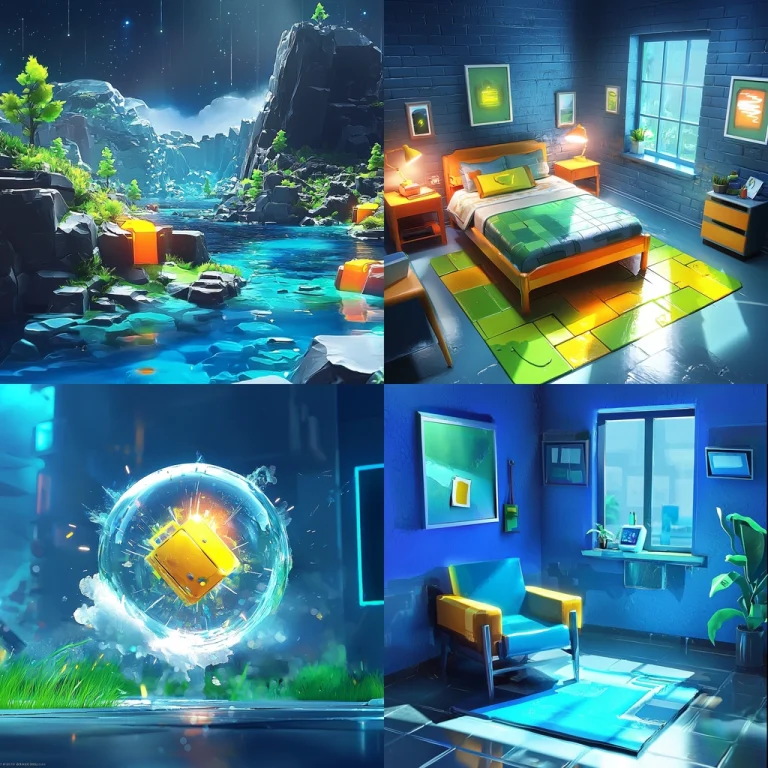 Vivid Cyan Illumination - Midjourney style sref code