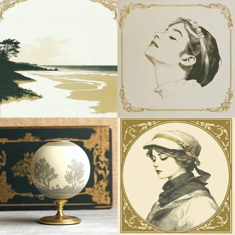 Antique Gold Earth Tone - Midjourney style sref code