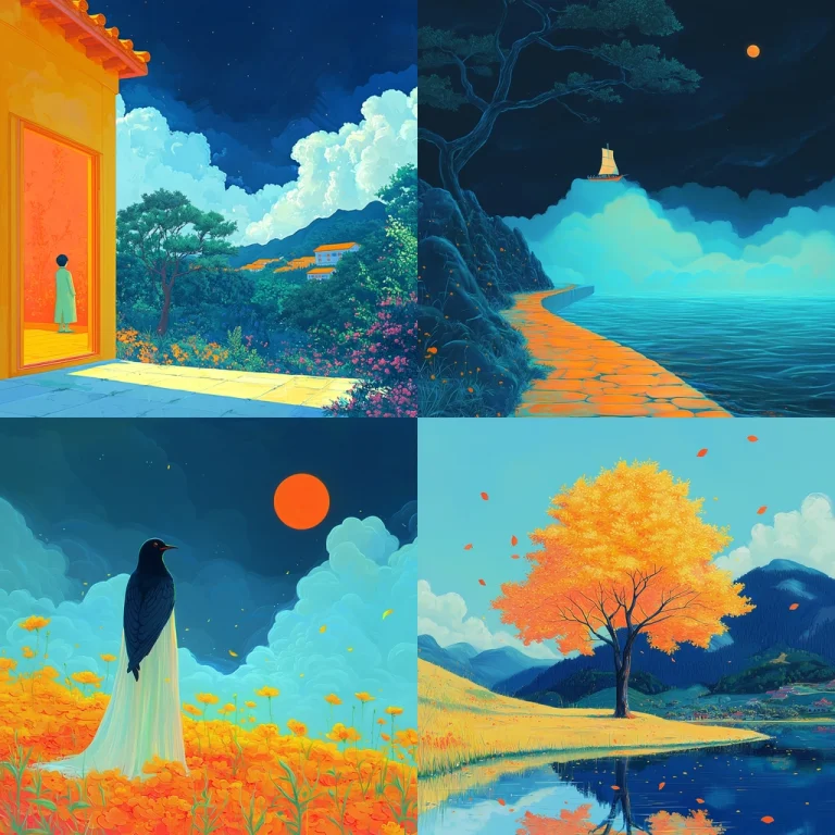 Vivid Hues and Tranquil Tones - Midjourney style sref code